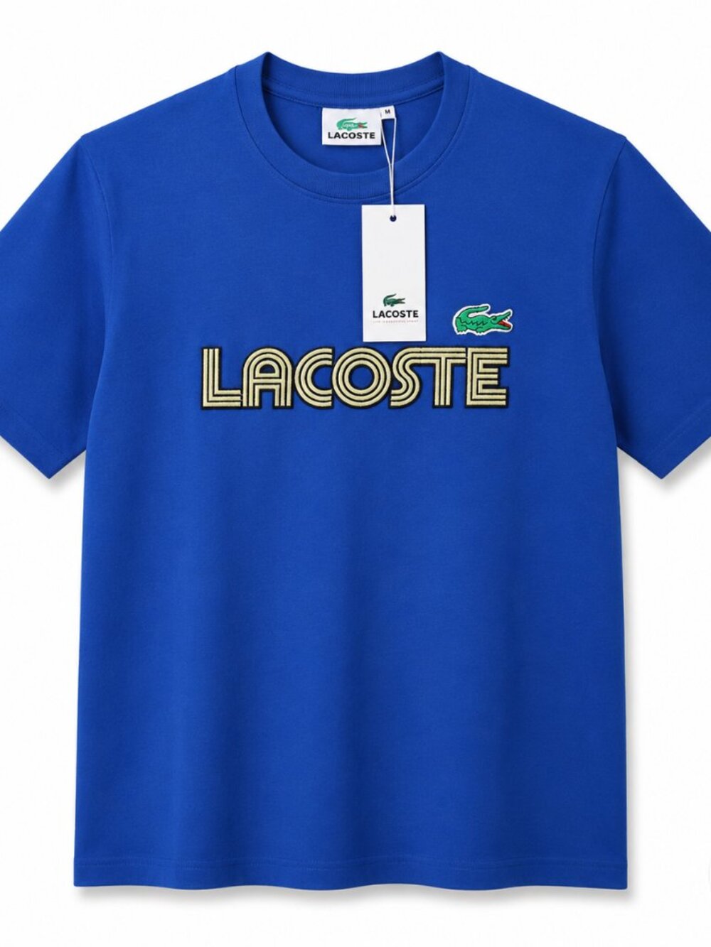 Lacoste Men’s Royal Blue Logo T-Shirt NWT | Crocodile Graphic Crew Neck Tee